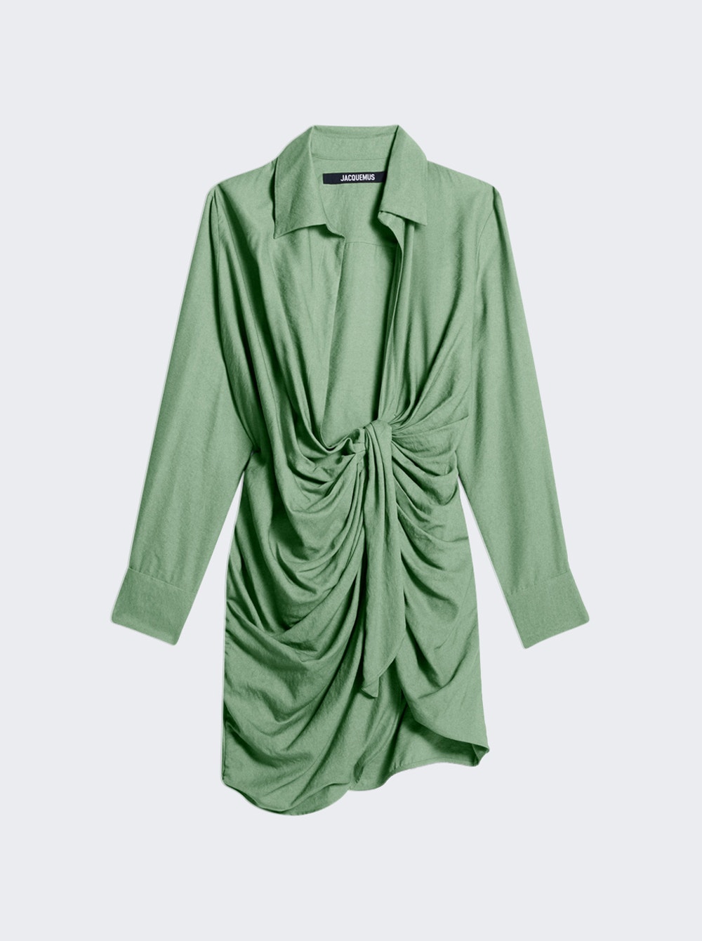 La Robe Bahia draped shirtdress - Green