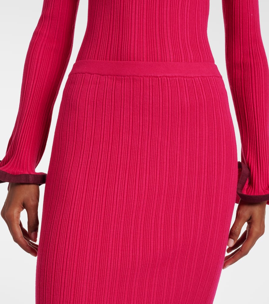 Millie ruffled midi skirt