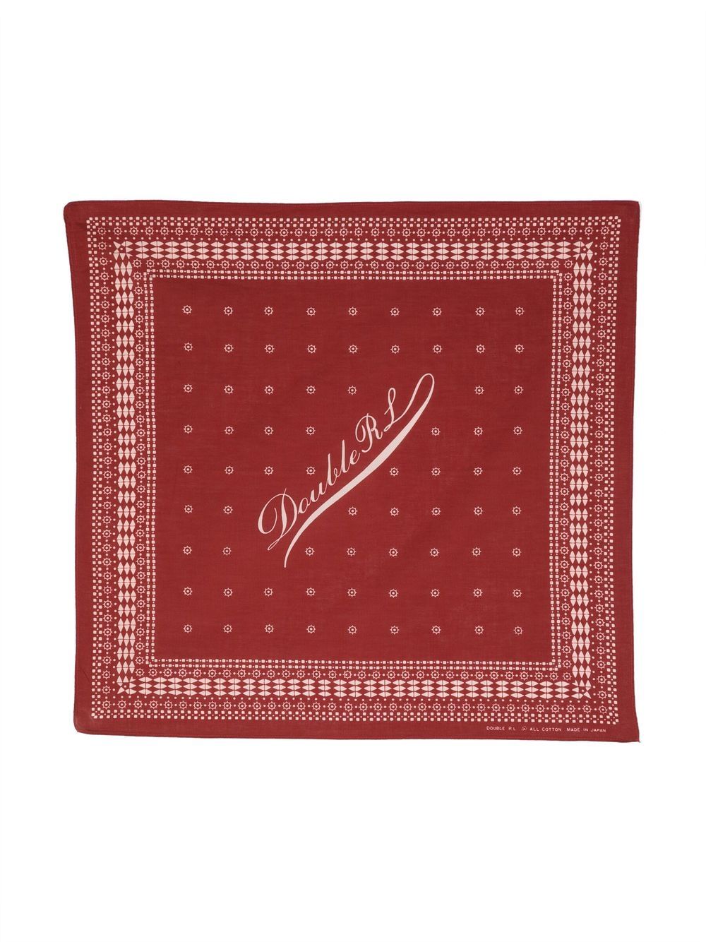 Benson geometric print bandana - Red