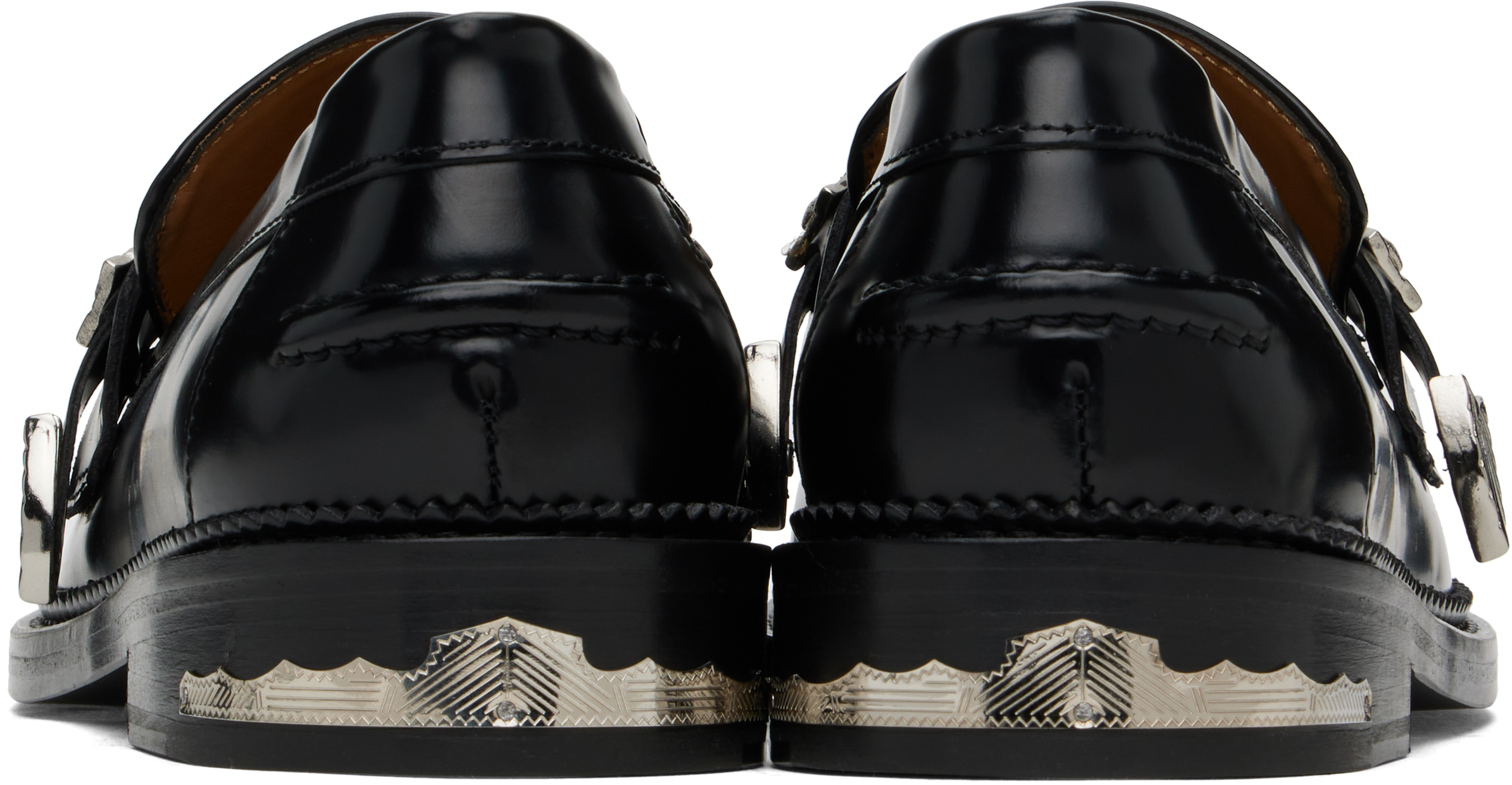Toga Virilis Black Metal Loafers