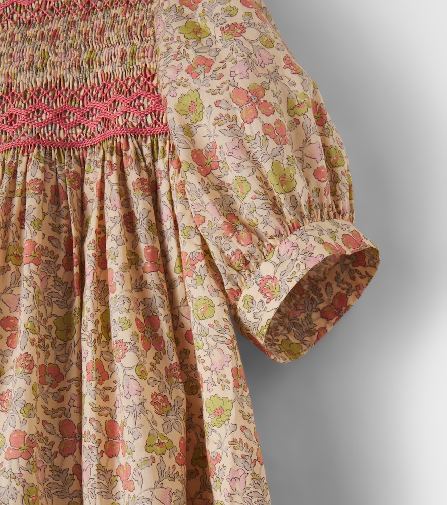 Melodia smocked floral cotton dress