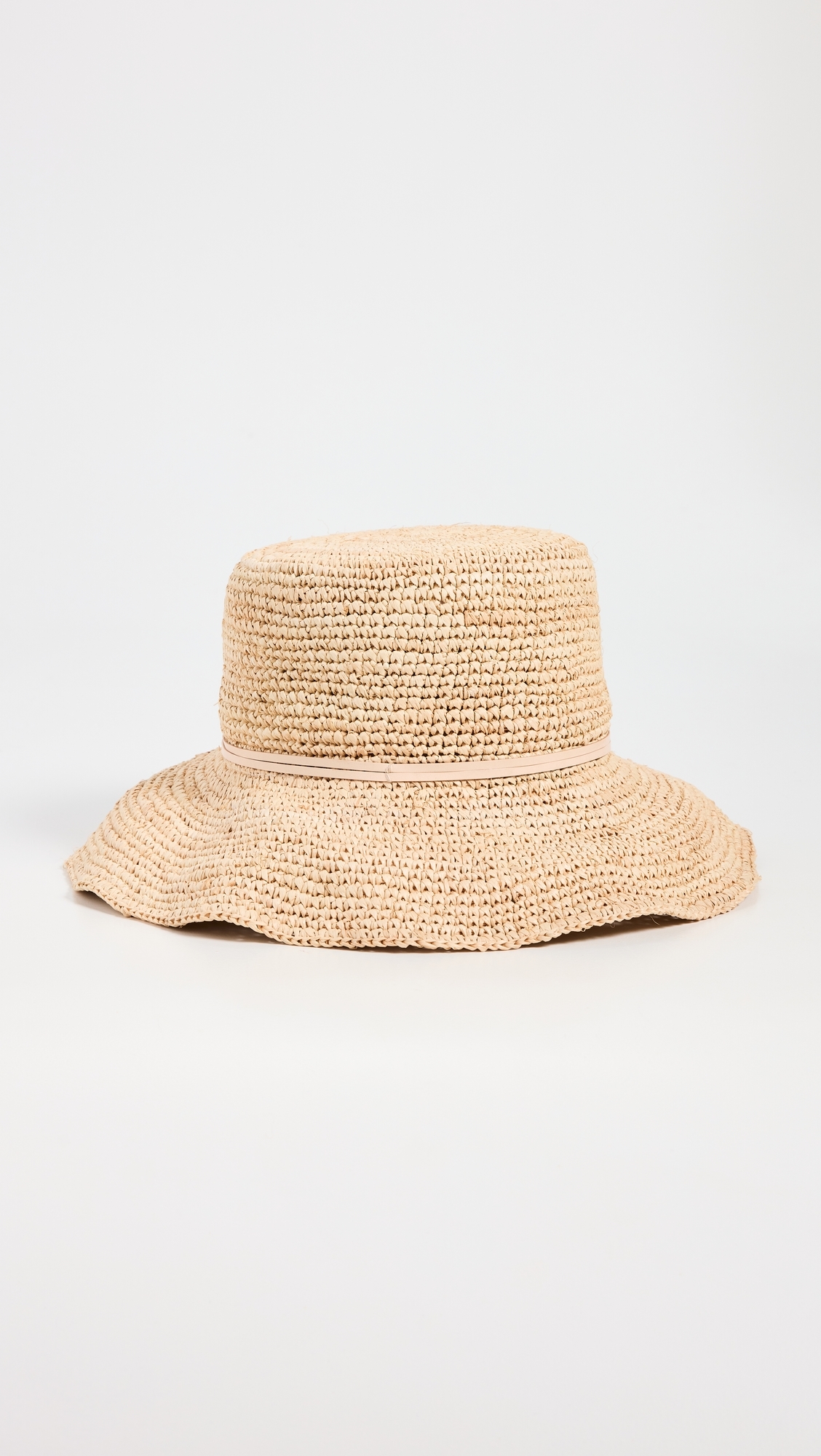 Betty Crochet Bucket Hat Natural/Tan One Size