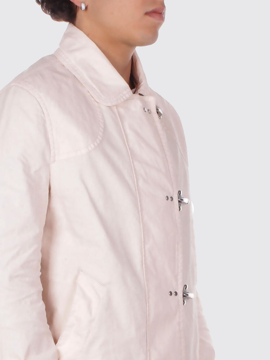 Coat Men color Cream