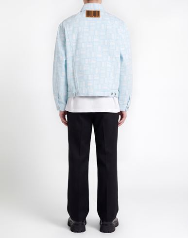 Man Denim outerwear Sky blue Size S Cotton