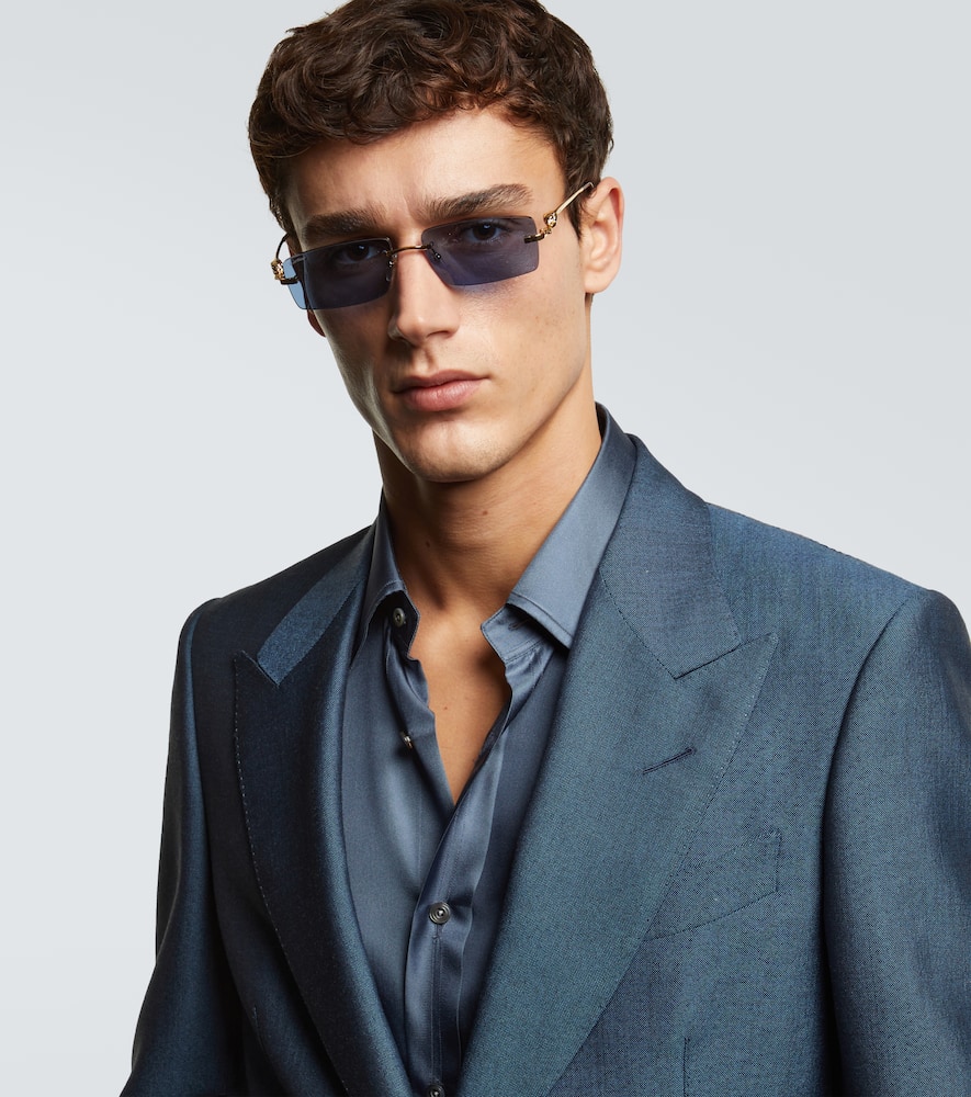 Cartier Eyewear Collection Panthère De Cartier rectangular sunglasses