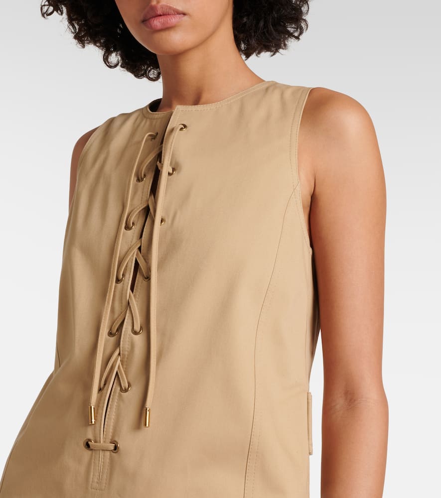Chloé Cotton satin minidress