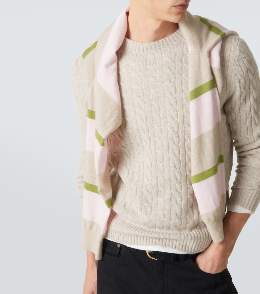 Cable-knit cashmere sweater