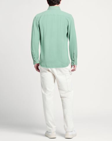 Silvery Man Shirt Light green Size XXL Cotton