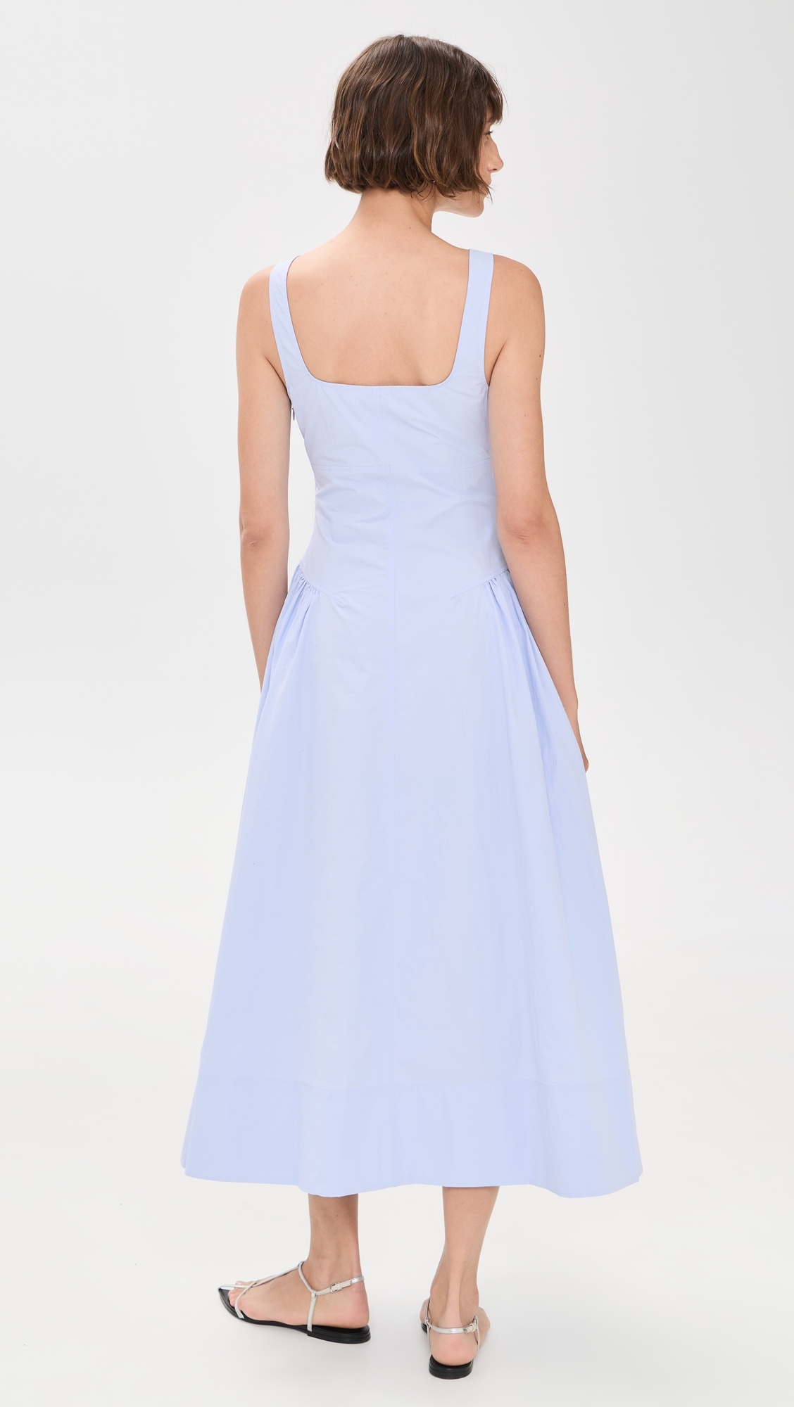 Kendall Dress in Tech Cotton Sky
