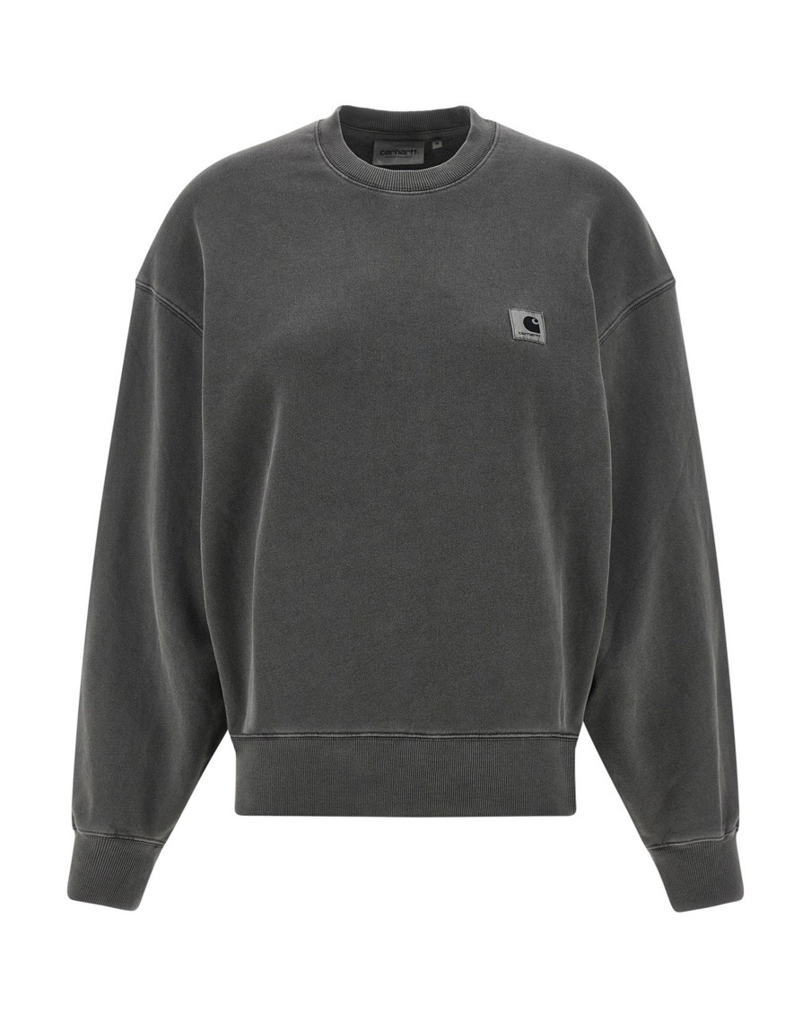 Carhartt Wip - crew neck sweatshirt with ribbed cuffs and he