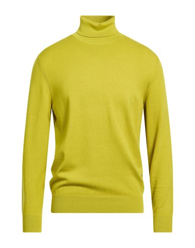 Man Turtleneck Lime green Size L Viscose, Polyamide, Acrylic, Cashmere