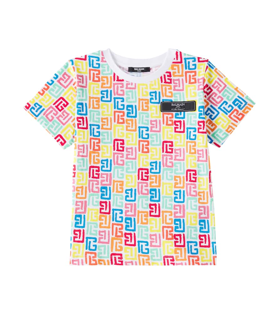 Balmain Kids Printed cotton T-shirt