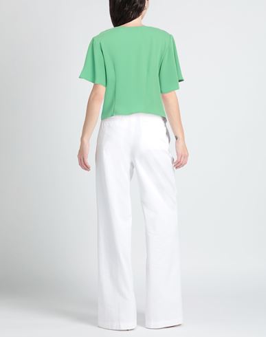 Woman Top Green Size 10 Polyester