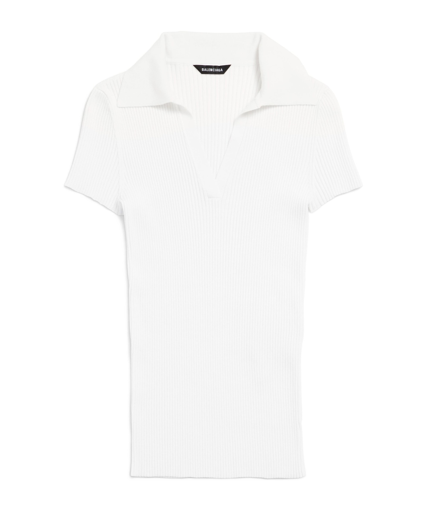Women's Fitted Polo Top in White