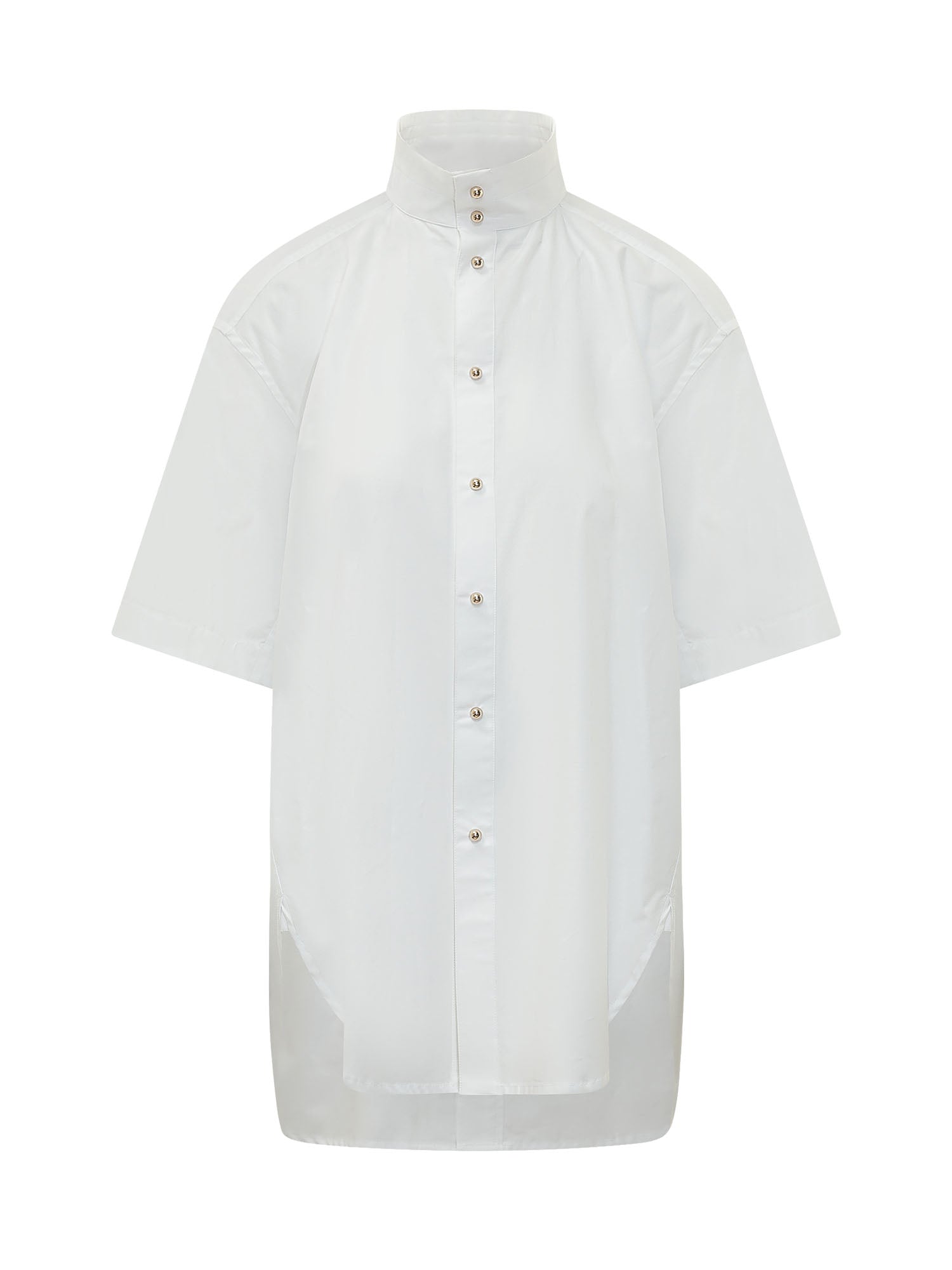 Elegant Roberta Shirt with Neck Detail