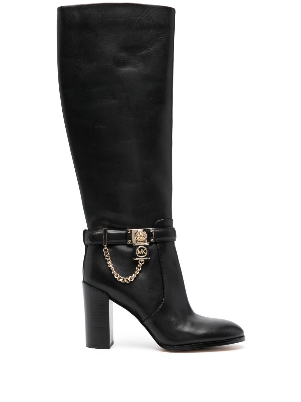Hamilton 100mm leather boots - Black