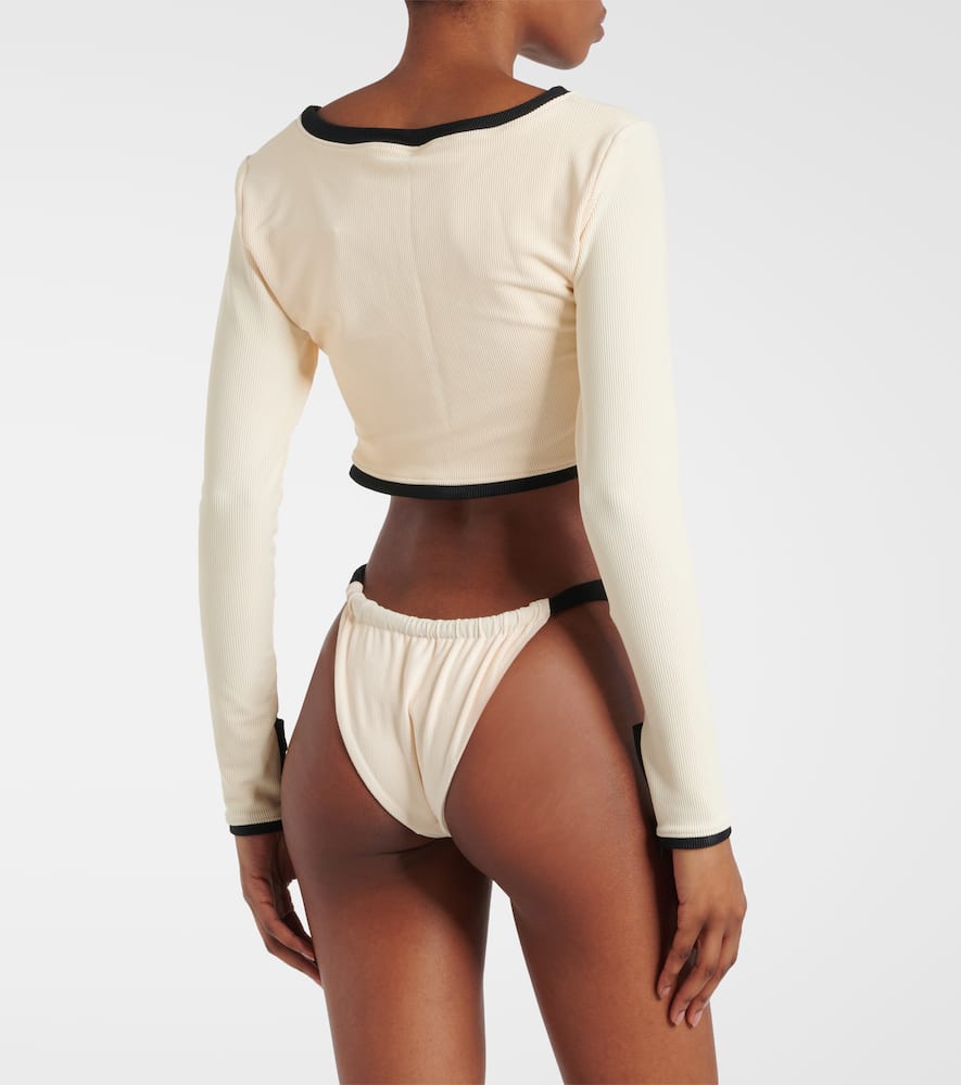 90s colorblocked bikini bottoms