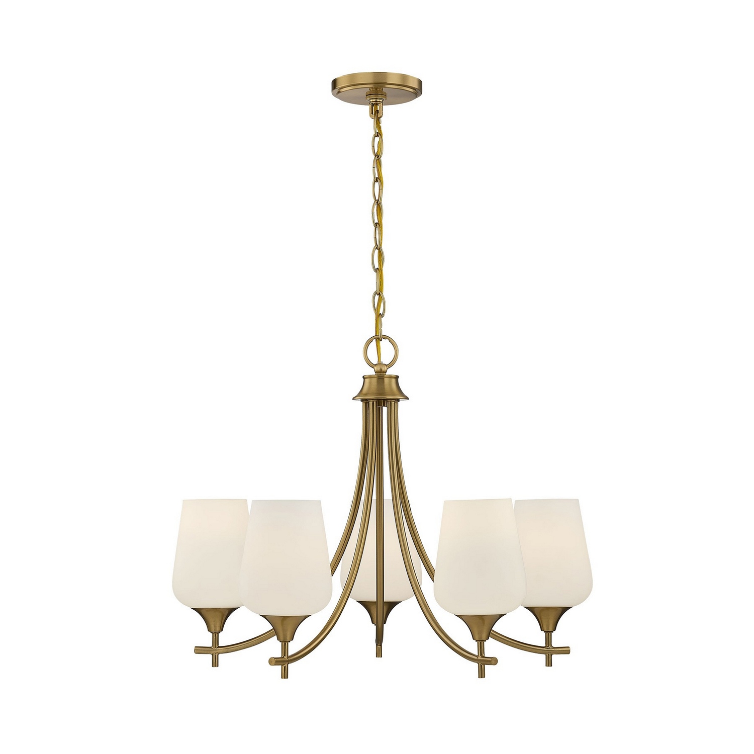 Octave 5-Light Chandelier in Warm Bra