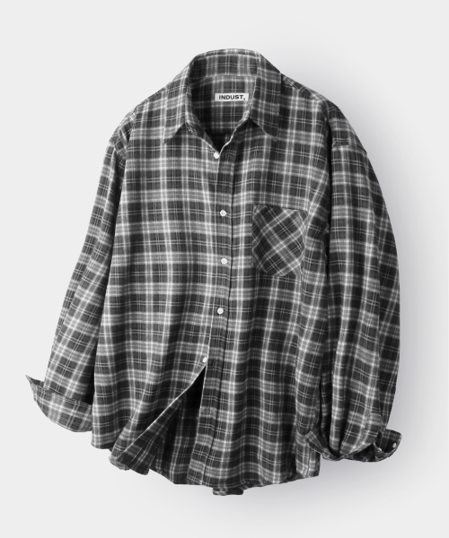 Forest Memory Check Shirt_Black