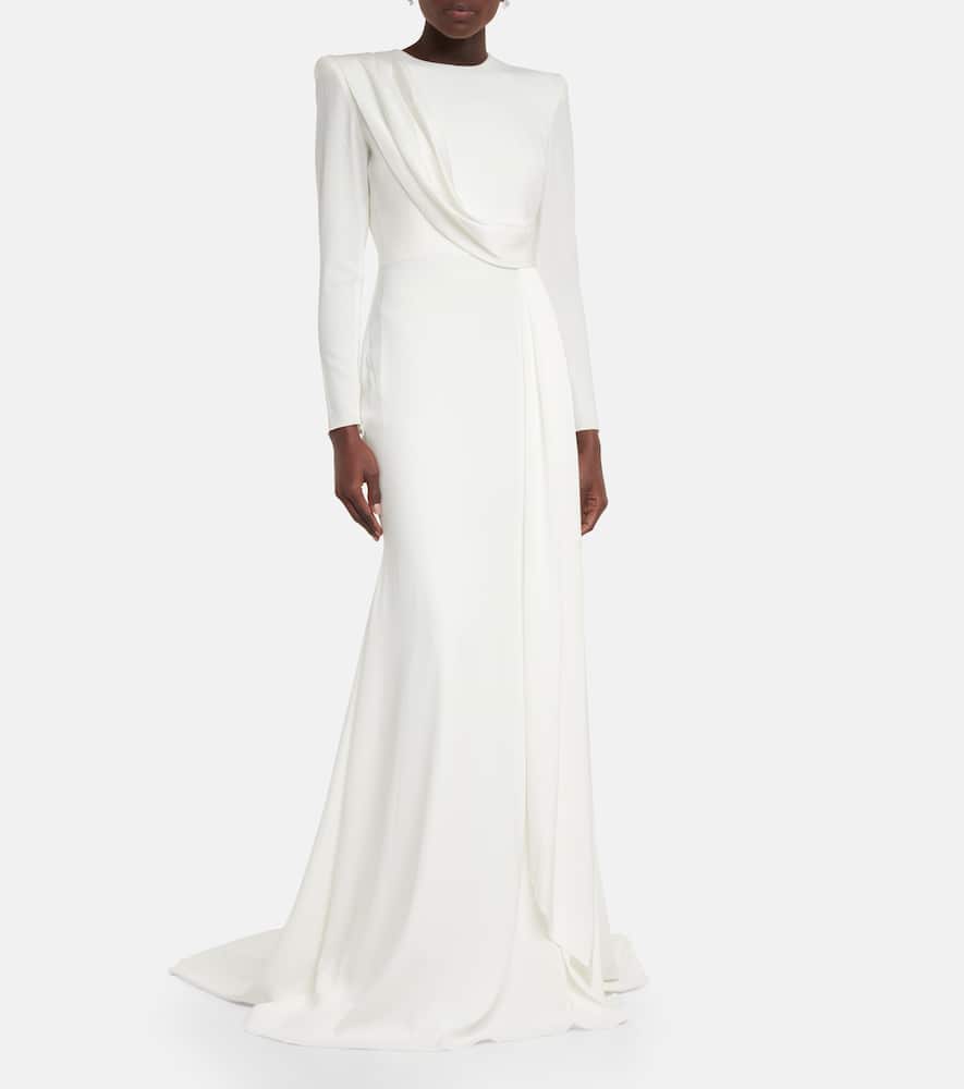 Alex Perry Bridal Maxwell satin-crêpe bridal gown