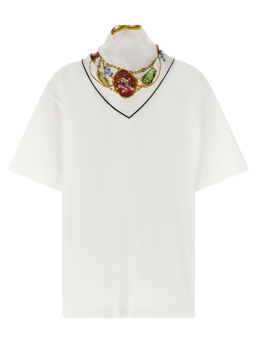 Dolce&Gabbana - graphic print short sleeve round neck top