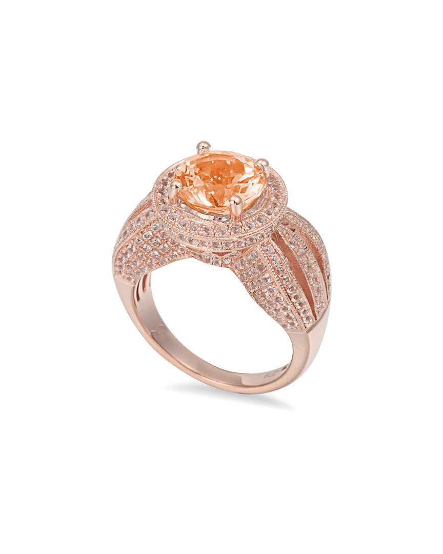 Silver 4.45 ct. tw. Citrine & White Topaz Ring