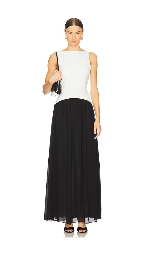 Lovers and Friends Suki Maxi Dress in White,Black.  XXS. Also in L, M, S