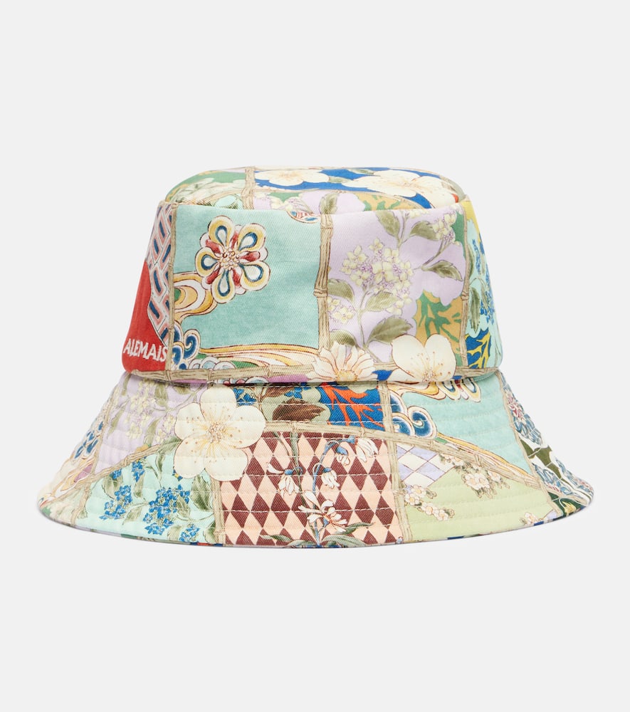 Alémais Bianca floral cotton bucket hat