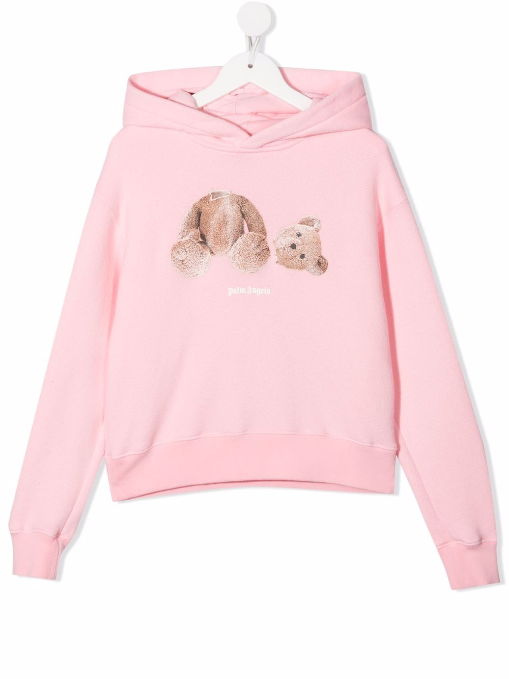 Teddy bear print hoodie - Pink