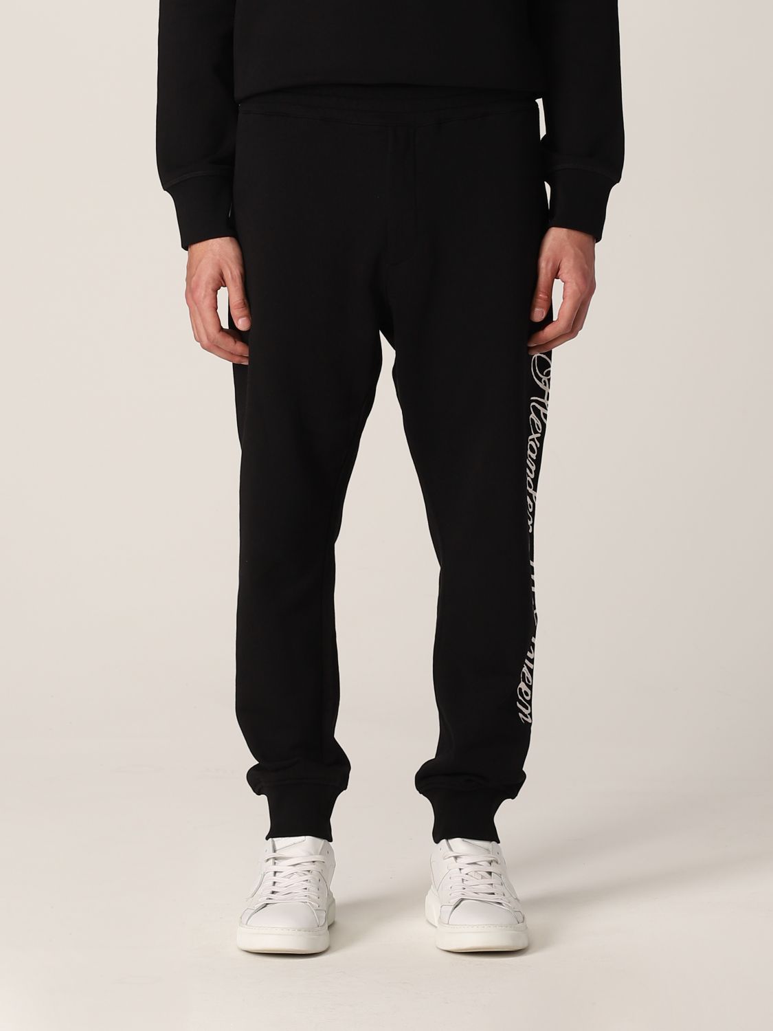 Trousers Men colour Black