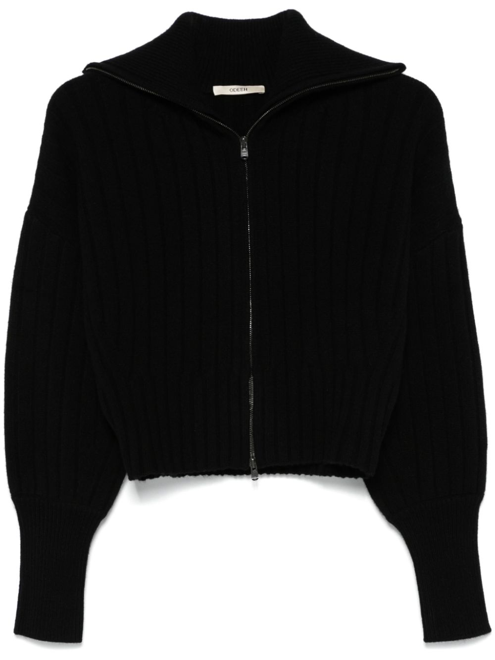 Ribbed cardigan - Black