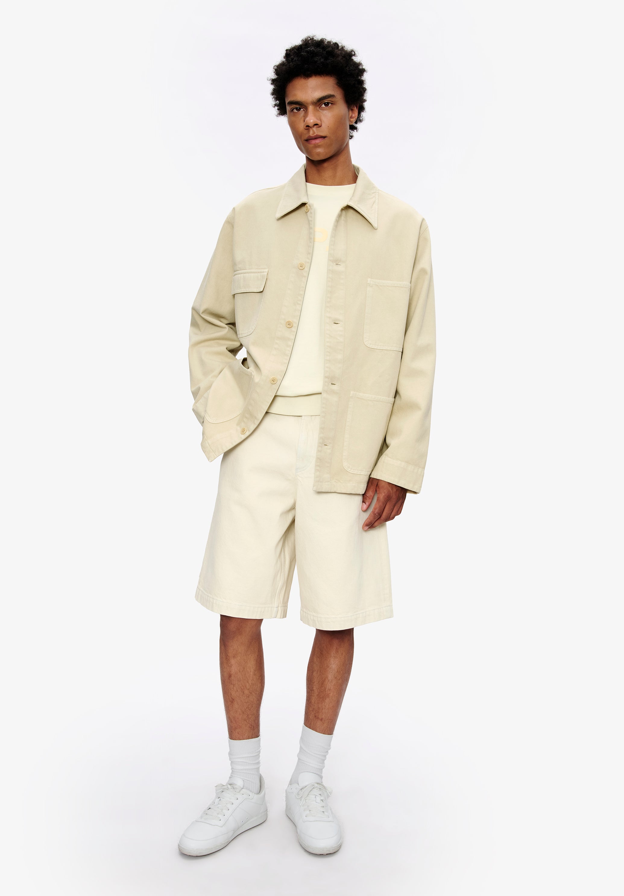A. P.C. Loone Sizee-fit Overshirt-jacket M Sand Yellow