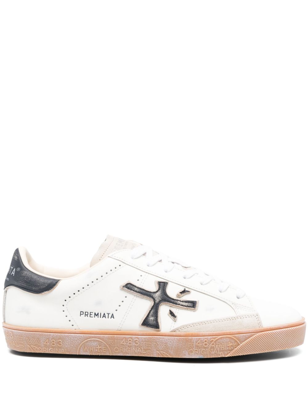 Logo-patch sneakers - Neutrals