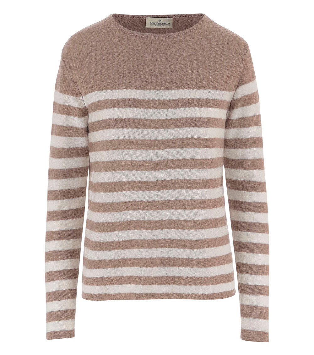 Cashmere Sweater With Striped Pattern