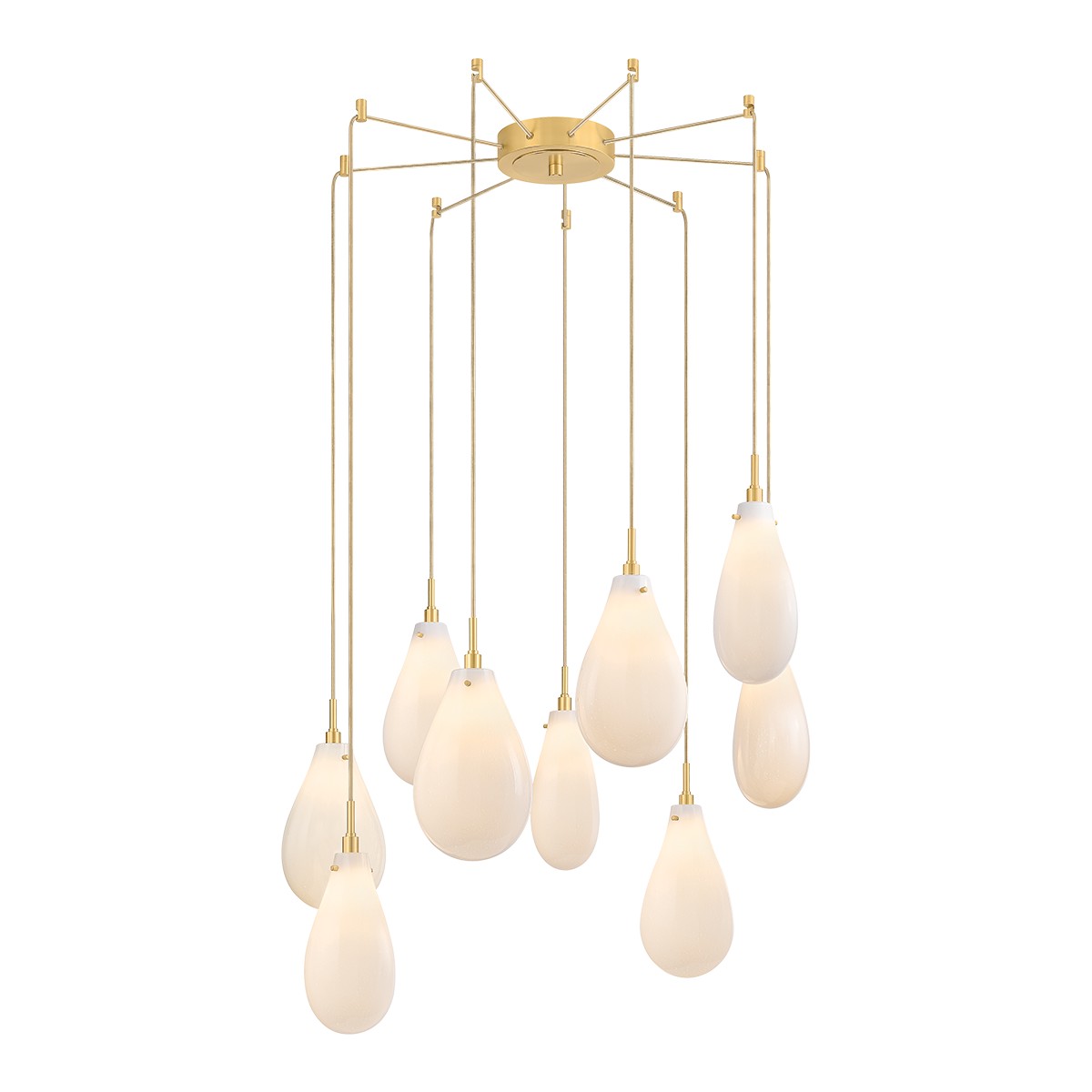 Aged Brass Chandelier from the Ironwood Collection