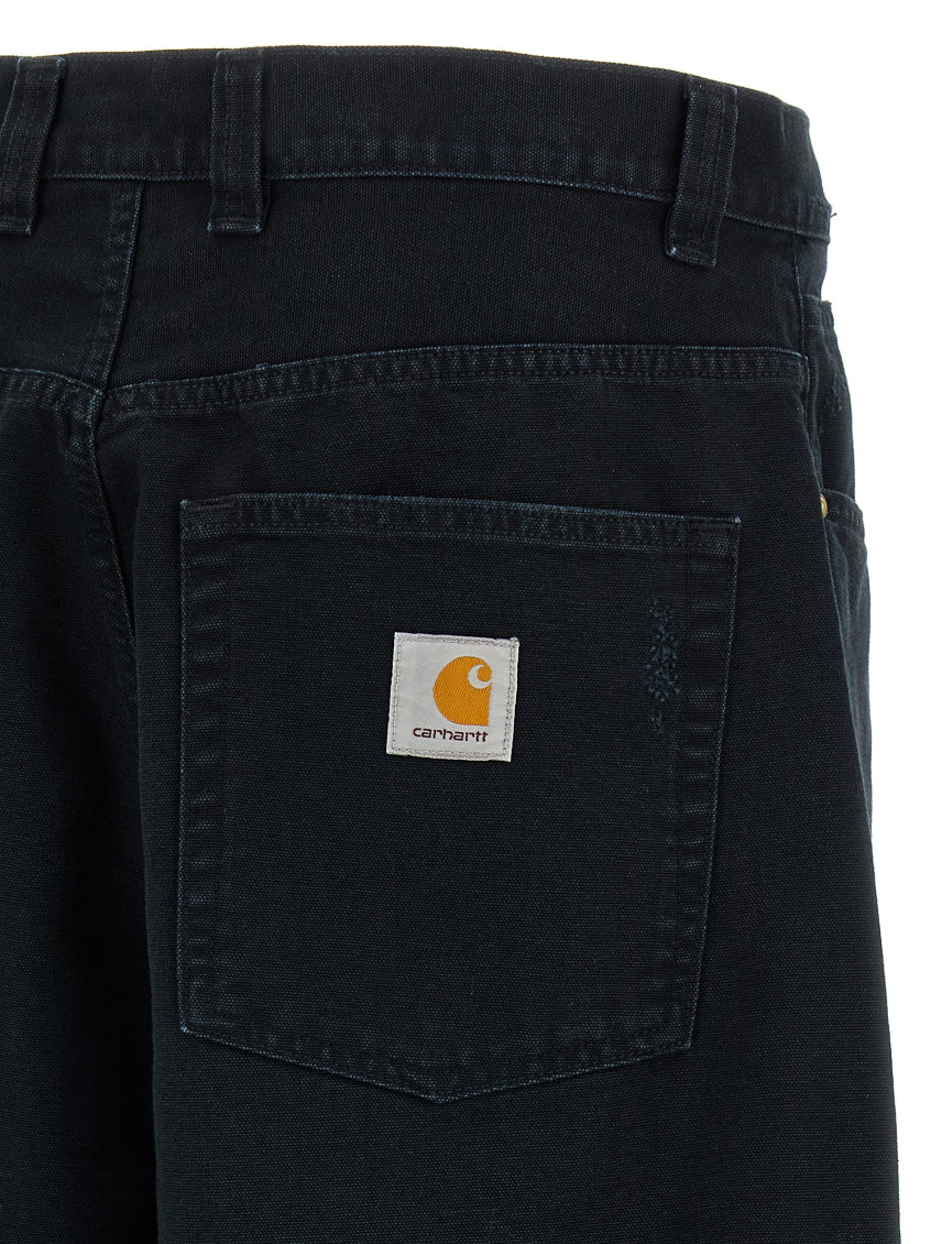 Brandon Pant Organic Cotton Dearborn Canvas Trousers Black