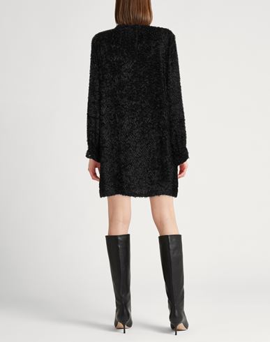 Woman Mini dress Black Size L Viscose, Silk