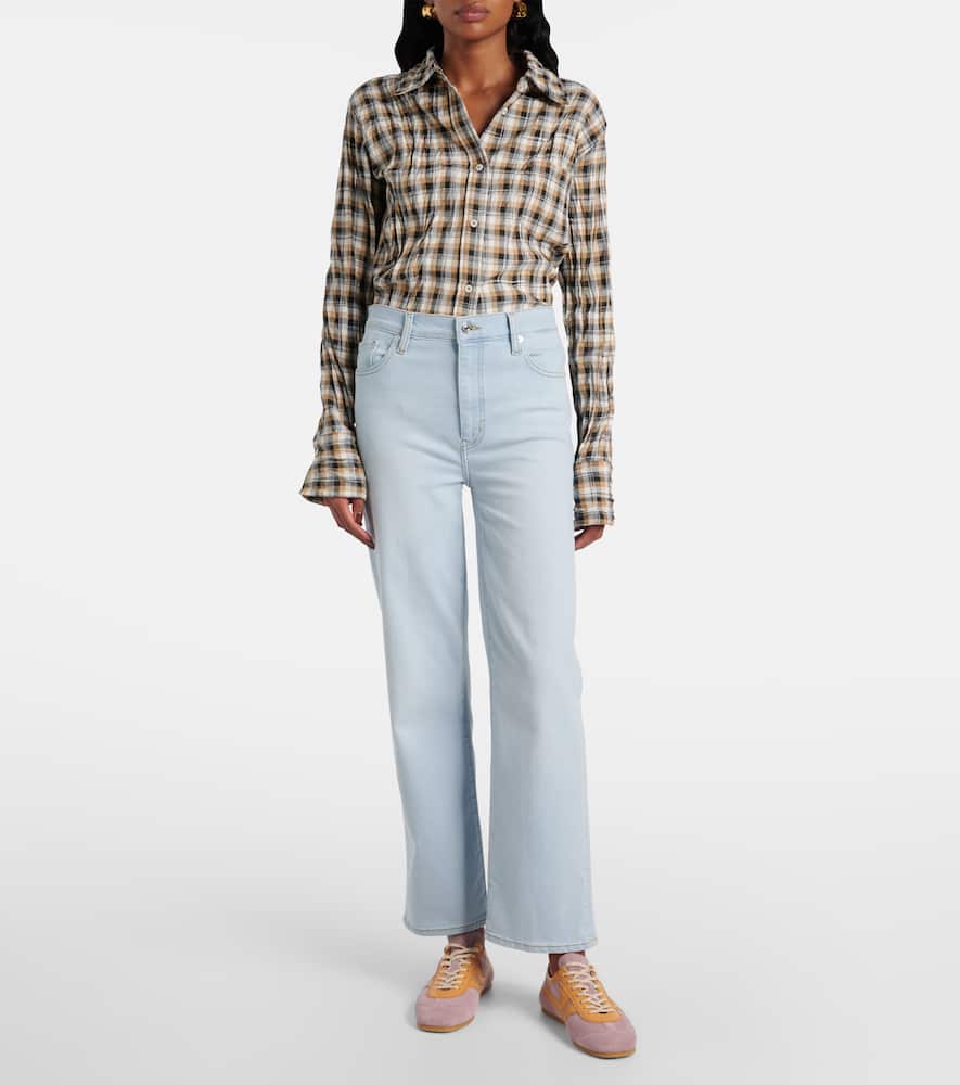 Frame Le Sleek high-rise straight jeans