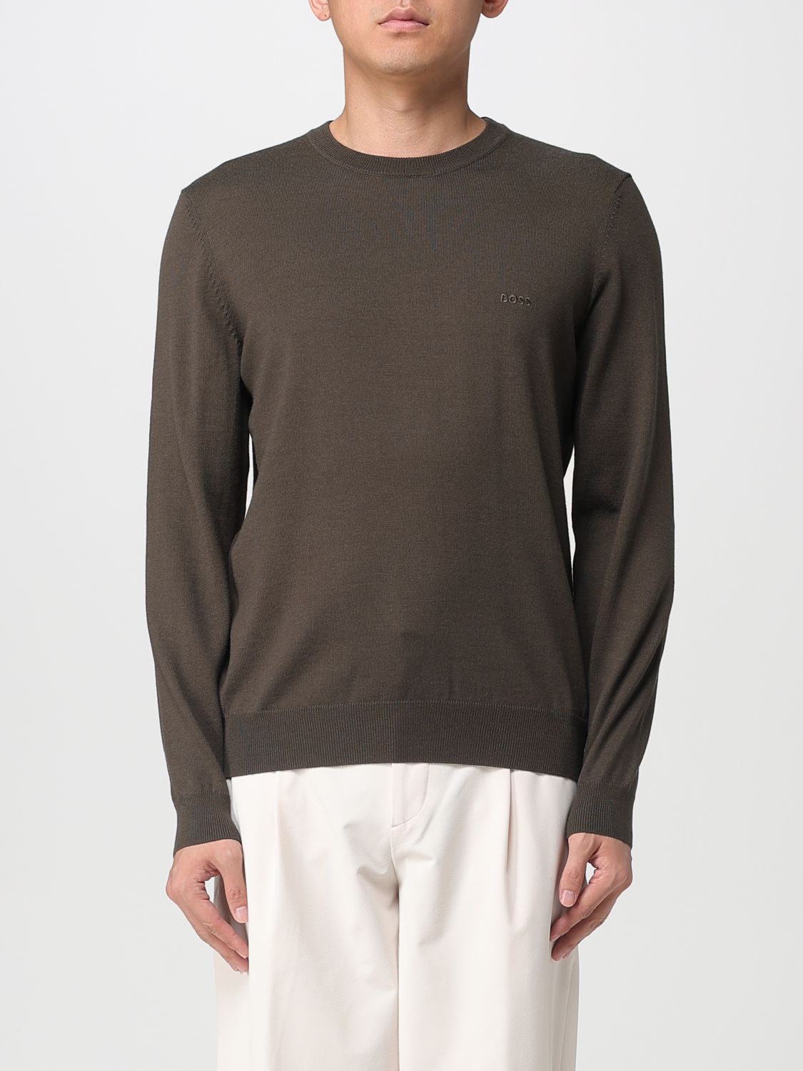 Sweater Men color Grass Green