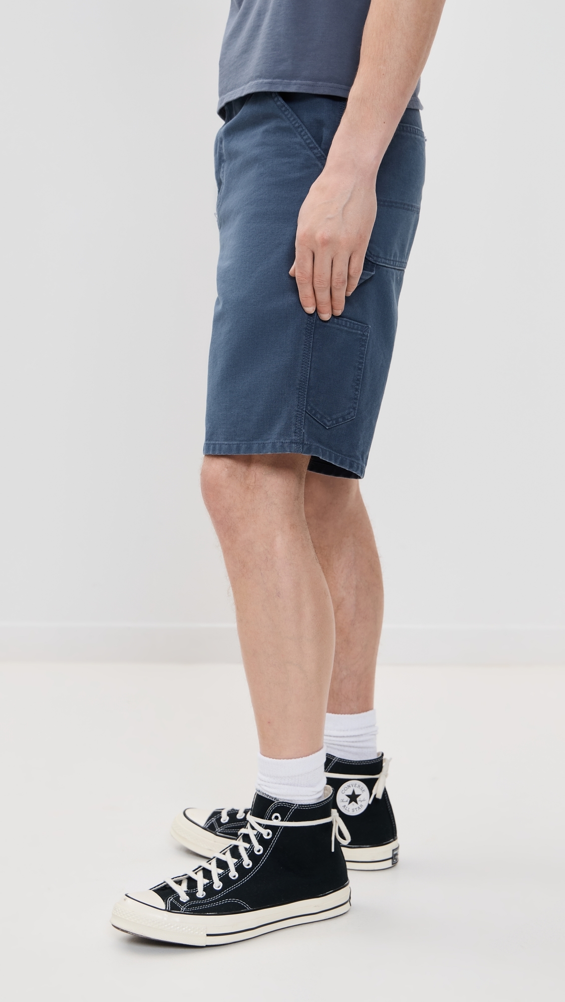 Carhartt WIP Single Knee Shorts 9.5 Dusky Blue