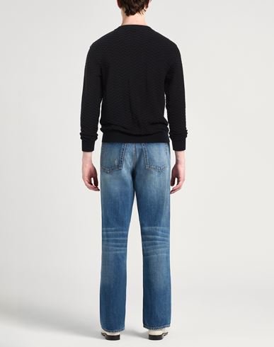 Man Sweater Midnight blue Size 40 Virgin Wool, Polyamide, Polyester, Elastane