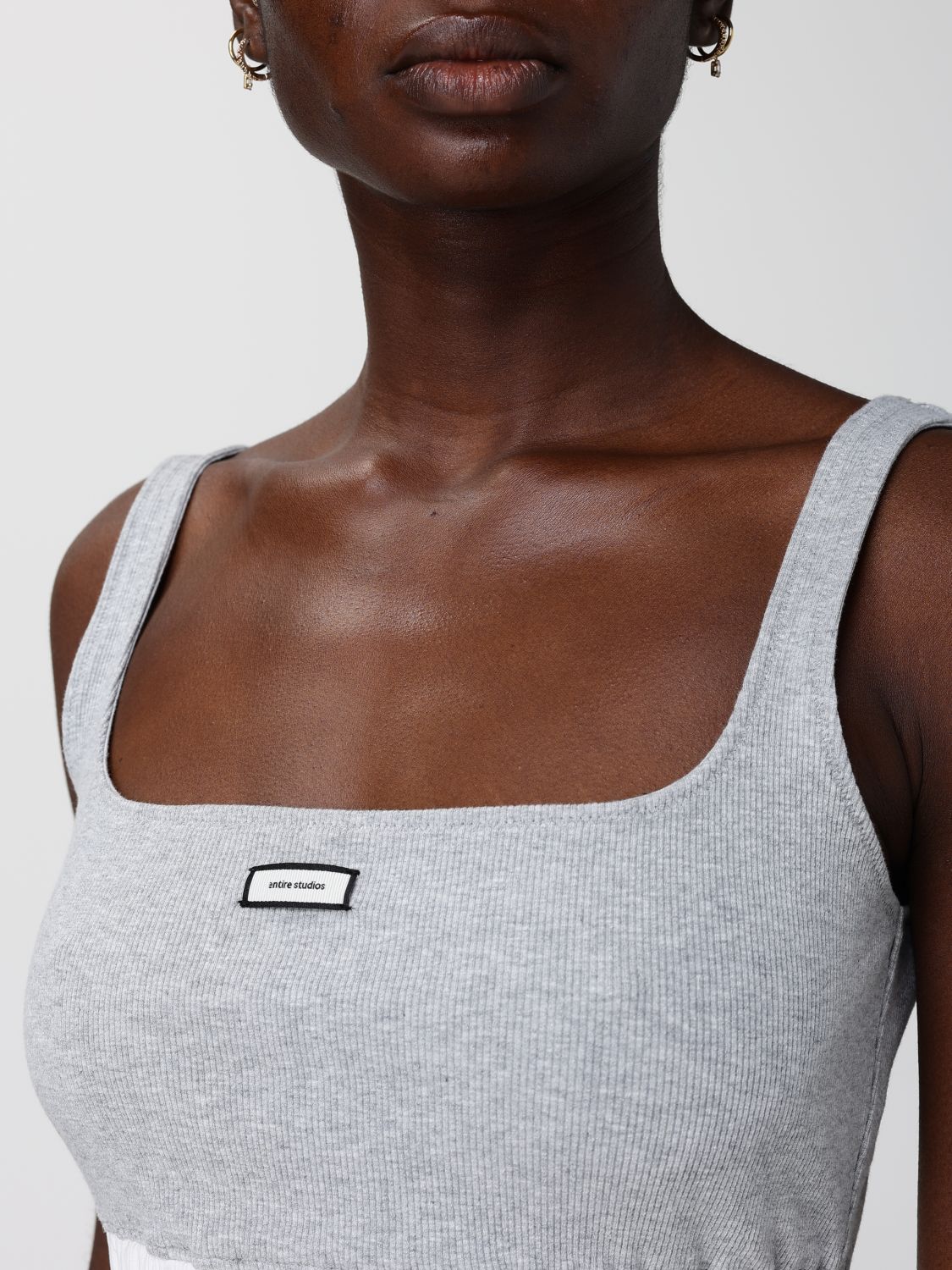 Top Woman color Grey