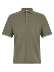 Faux Layering Polo Shirt