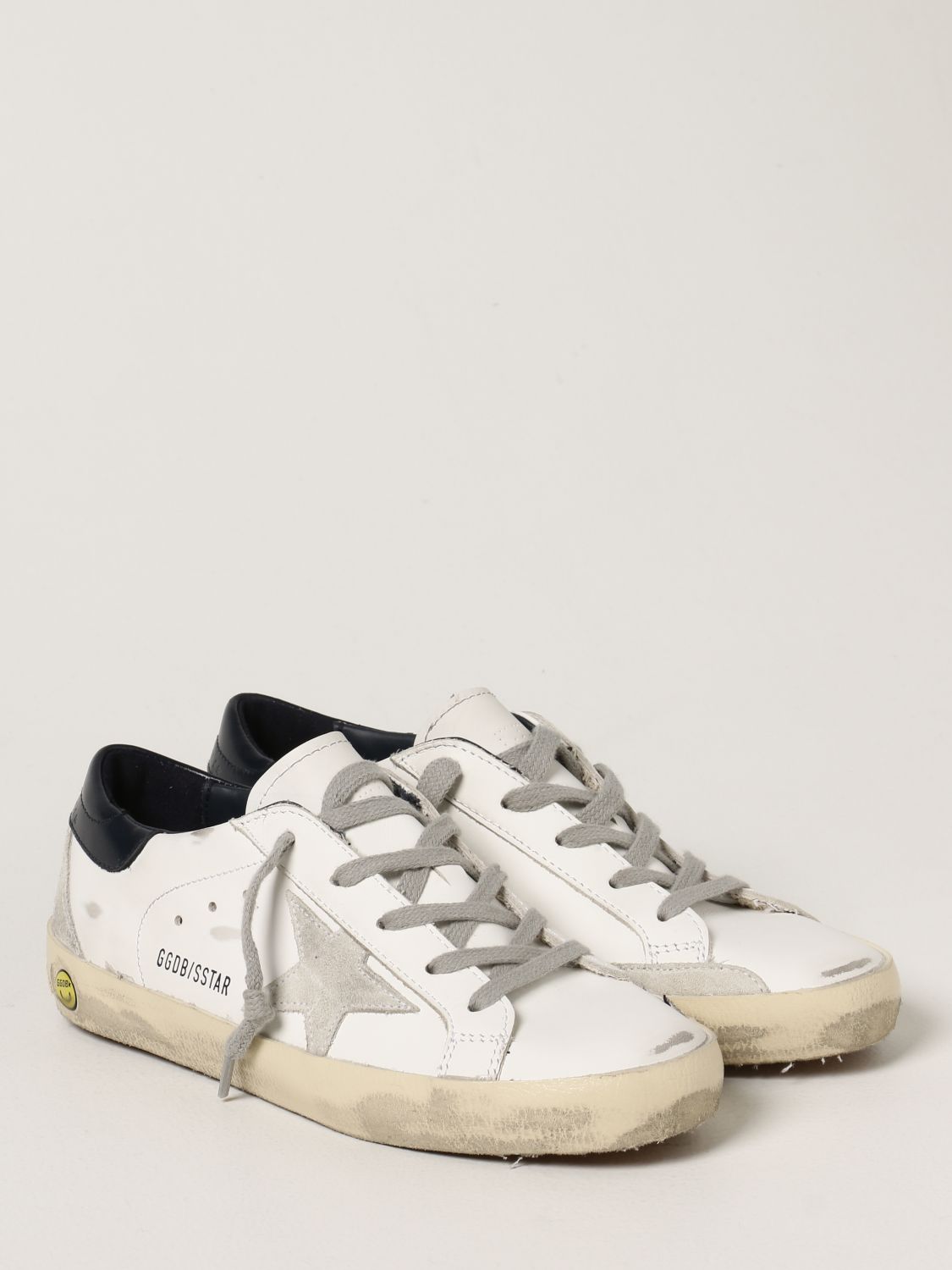 SuperStar classic sneakers in worn leather