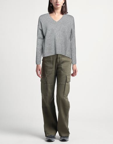 Woman Sweater Grey Size M Merino Wool, Cashmere