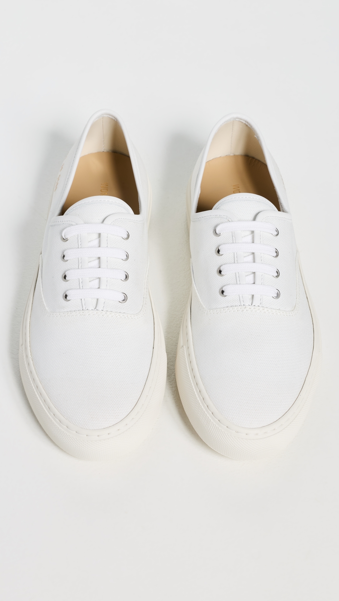 Four Hole Slip On Sneakers White