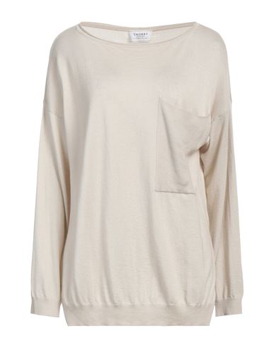 Snobby Sheep Woman Sweater Beige Size 6 Silk, Cashmere