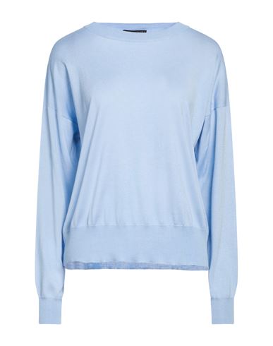 Woman Sweater Sky blue Size 4 Silk, Cashmere