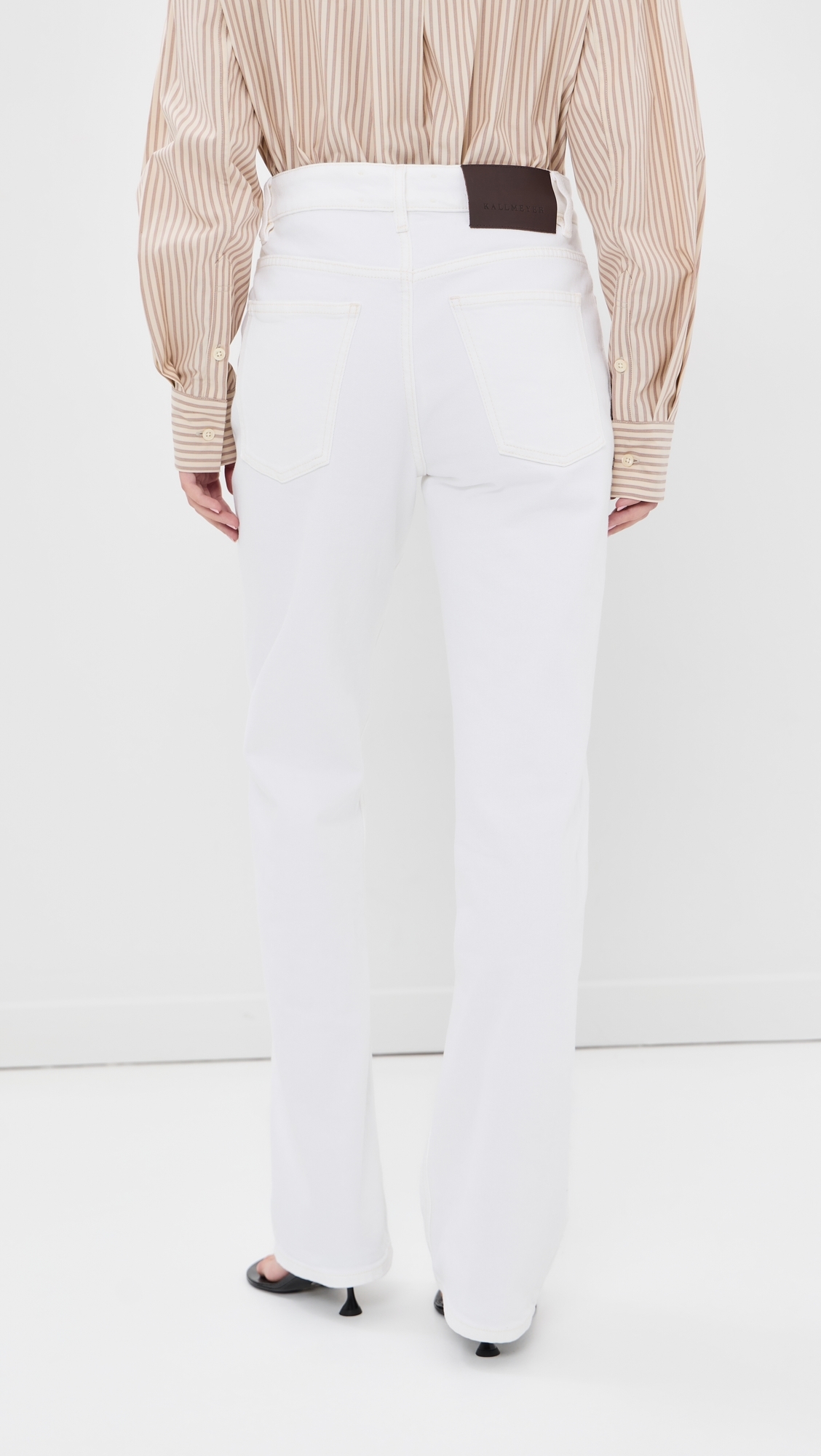 Farah Classic Bootcut Jeans Talc