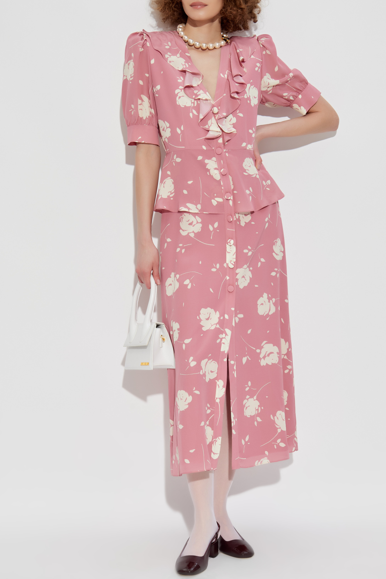 Silk Dress, Women's, Pink